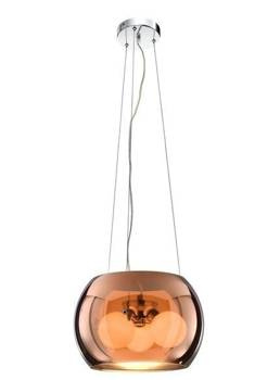 Lampa wisząca sufitowa złota szklana 3x40W G9 Gemo Candellux 31-29089