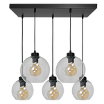 Nowoczesna lampa wisząca prostokąt SOFIA CLEAR MLP65900