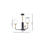 Nowoczesna lampa sufitowa żyrandol GENEVA MLP5667