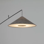 Lampa podłogowa POISE umbra gray A E27 wys.240cm dług.260cm przewód 270cm włącznik | 11767