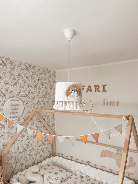 Lampa sufitowa do pokoju dziecka w stylu Boho Król Lew