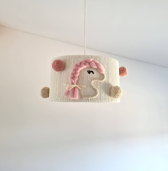 Lampa do pokoju dziewczynki w stylu Boho Koniki