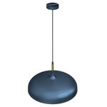 Lampa wisząca LINCOLN, MLP7901, 45 cm, niebieski/złoty, 1x60W E27