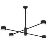 Lampa sufitowa CROSS BLACK 4xGX53