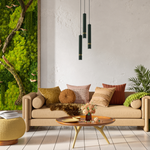 Lampa wisząca JOKER, MLP8919, zielony/złoty, 3x8W GU10