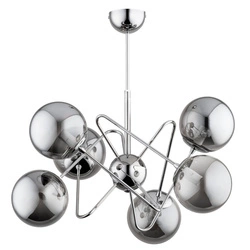 Lampa sufitowa ALFA CANTARA CHROM 6xE14 65cm | 63094