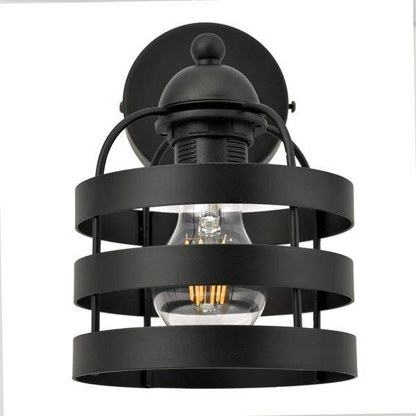 Kinkiet LARS BLACK 1xE27