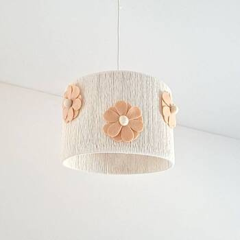 Lampa dla dziewczynki w stylu Boho Kwiaty Nude