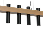 Nowoczesna lampa wisząca WEST BLACK 5xGU10 MLP5511