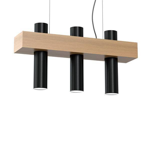 Nowoczesna lampa wisząca WEST BLACK 3xGU10 MLP5510