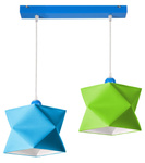 Lampa do pokoju dziecka kolorowa Diament 2 listwa