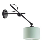  Lampa ścienna dla dziewczynki różowy abażur na przegubie Świetlisty Cylinderek