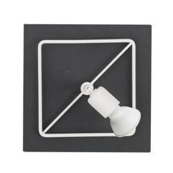 Kinkiet COBA 20cm szary