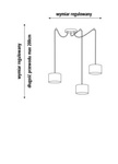 Lampa wisząca do pokoju dziecka typu pająk Tęczowy Cylinderek