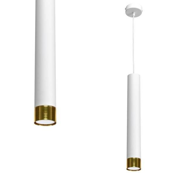 Nowoczesna lampa wisząca DANI WHITE/GOLD 1xGU10 MLP6235