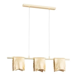 Lampa wisząca ALFA FINEZJA ZŁOTA 3xE14 77cm | 62307