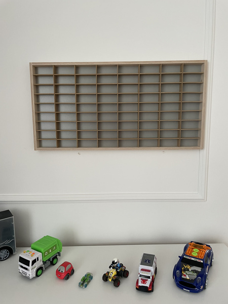 Półka na resoraki Hot Wheels drewniana organizer do pokoju dziecka 72SZ