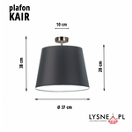 Lampa plafonowa KAIR do pokoju dziecięcego