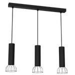 Lampa Wisząca DANTE, MLP7360, czarny/chrom, 3x8W LED GU10