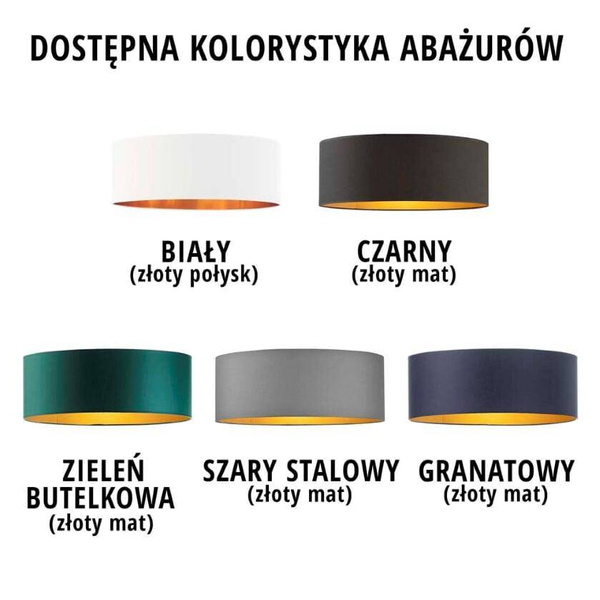 Żyrandol Cylinder fi - 40 cm GOLD