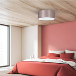 Lampa sufitowa ZIGGY PINK, MLP7585, 40 cm, różowy/złoty, 2x60W E27