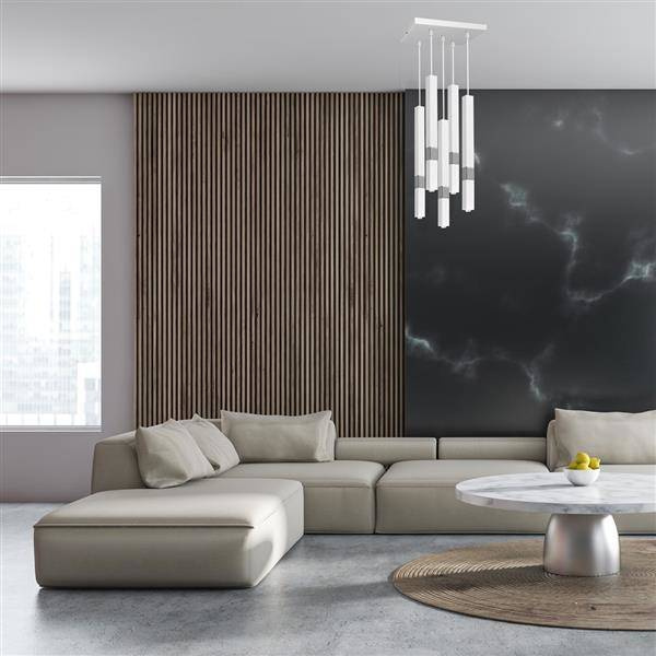 Lampa wisząca CASTRO WHITE / CHROME 5xG9 MLP6561