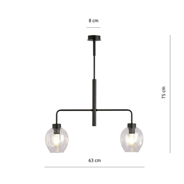 LUKKA 2 BLACK/TRANSPARENT