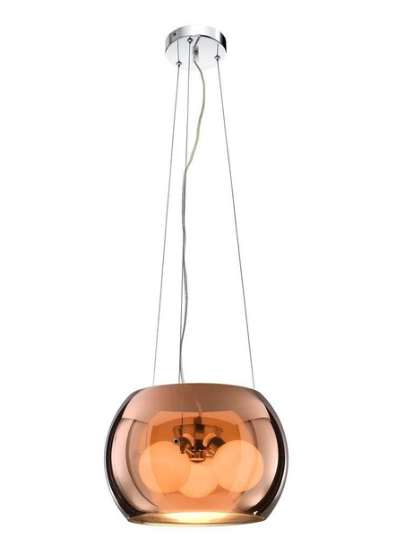 Lampa wisząca sufitowa złota szklana 3x40W G9 Gemo Candellux 31-29089