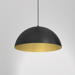Lampa wisząca BETA, MLP7973, 45 cm, czarny/złoty, 1x60W E27