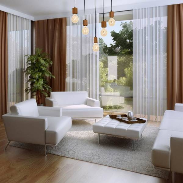 Lampa Wisząca JACK, MLP4358, dąb, 5x60W E27