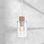 Nowoczesna lampa wisząca MADERA 1xE27 | Biała
