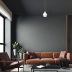 Lampa wisząca OVAL , MLP7043, biały/drewno, 1x60W E27