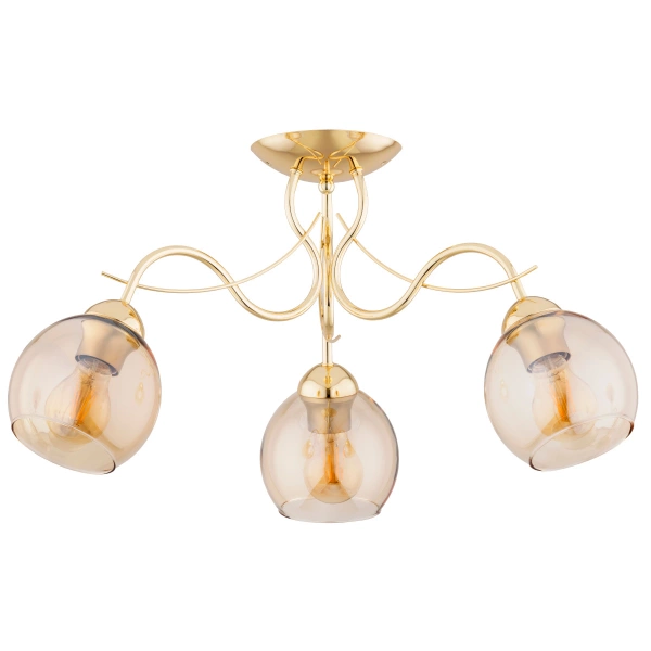 Lampa sufitowa ALFA NARIA ZŁOTA 3xE27 58cm | 62377