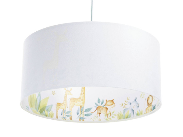 Lampa sufitowa do pokoju dziecięcego z motywem leśnym Wesołe Safari 50 cm