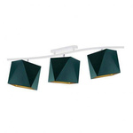 Plafon DIAMENT GOLD z geometrycznymi abażurami