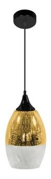 Lampa wisząca szklana regulowana złota E27 60W Celia Candellux 31-57303