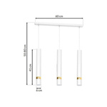 Lampa wisząca JOKER WHITE/GOLD 3xGU10
