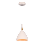 Nowoczesna lampa wisząca OTTO WHITE/GOLD 1xE27 ML6159