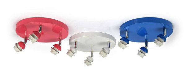 Lampa dla dziewczynki różowa w gwiazdki Stożki 3