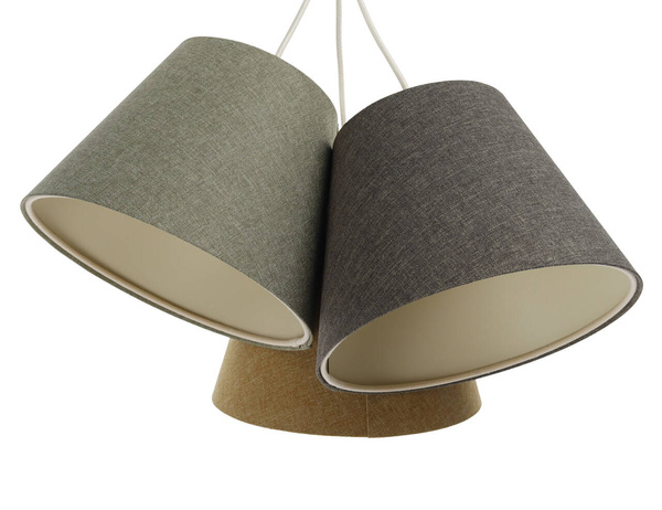 Lampa w stylu Boho do pokoju dziecka potrójna stożki 