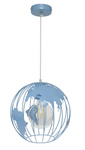 Lampa sufitowa dziecięca niebieska pastel jasny Globus 1XE27 