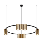 Lampa wisząca (koło) GENESIS BLACK GOLD 10xGU10