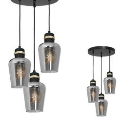 Lampa wisząca koło RICHMOND BLACK / GOLD MLP6541