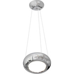 Zwis pojedyńczy LED MERCURIO chrom 25cm