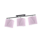 Lampa sufitowa do pokoju dziewczynki różowe abażury Pastelowy Diamencik