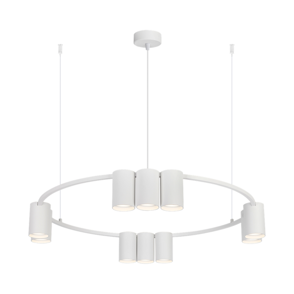 Lampa wisząca (koło) GENESIS WHITE 10xGU10