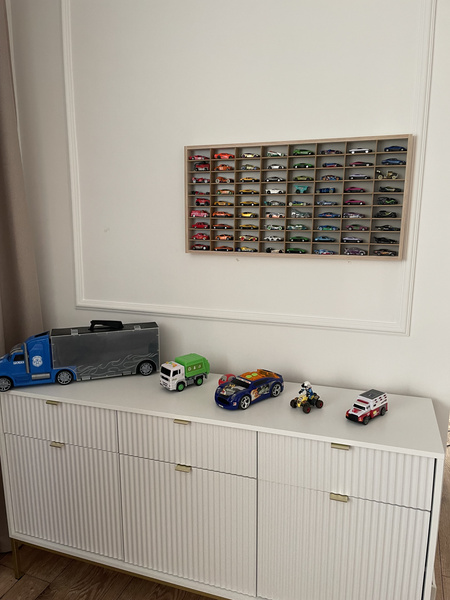 Półka na resoraki Hot Wheels drewniana organizer do pokoju dziecka 72SZ