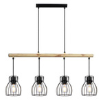 Lampa wisząca czarna 4x60W Bernita 34-78117