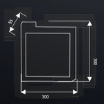 Kinkiet ścienny FRAME LED 30x30cm