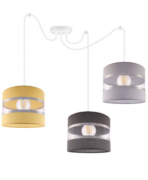  Lampa do pokoju dziecięcego typu pająk, kolorowe abażury